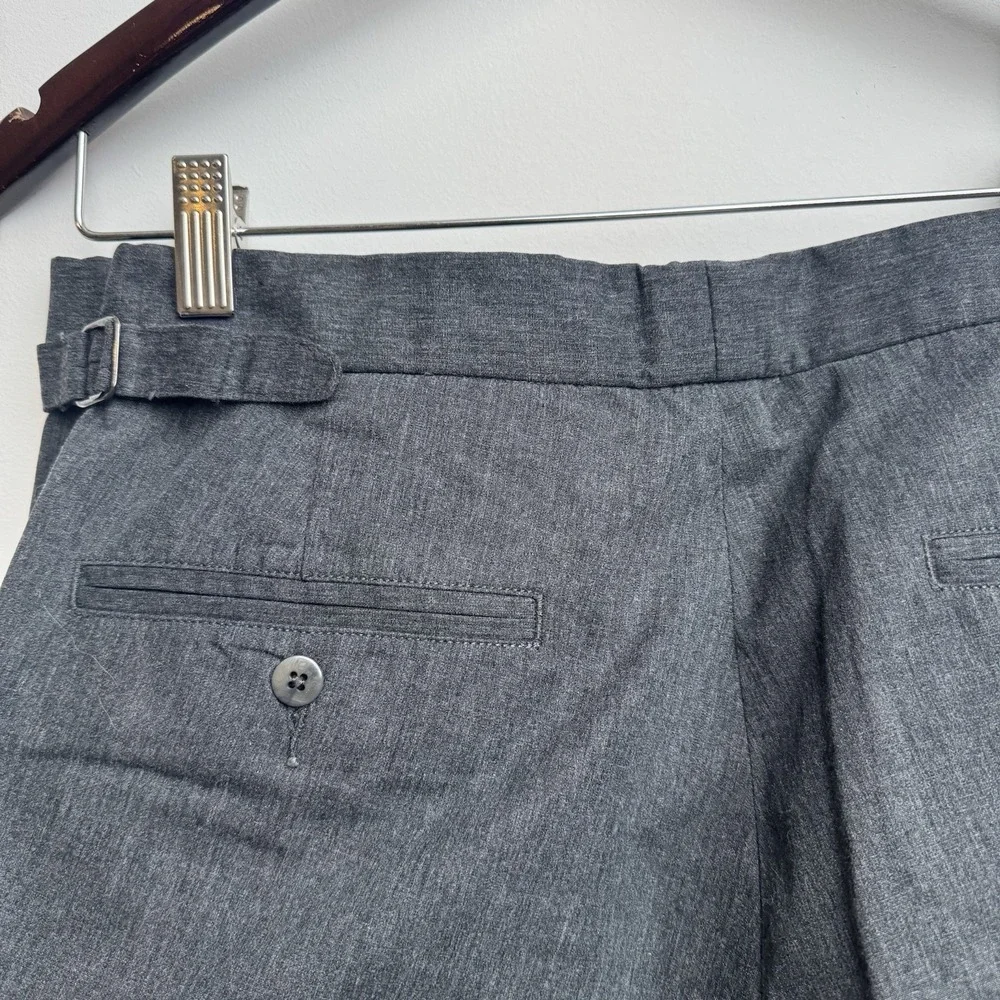 VTG Polo Ralph Lauren Dress Pants Men's 31x30 Gray Side Tab Adjusters
